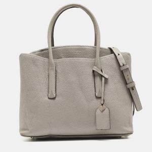 Kate Spade Grey Leather Large Margaux Satchel, Satchels - Luxury Closet catalog