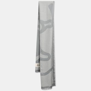 Kenzo Grey Wool Stole, Scarves & Shawls - Luxury Closet catalog