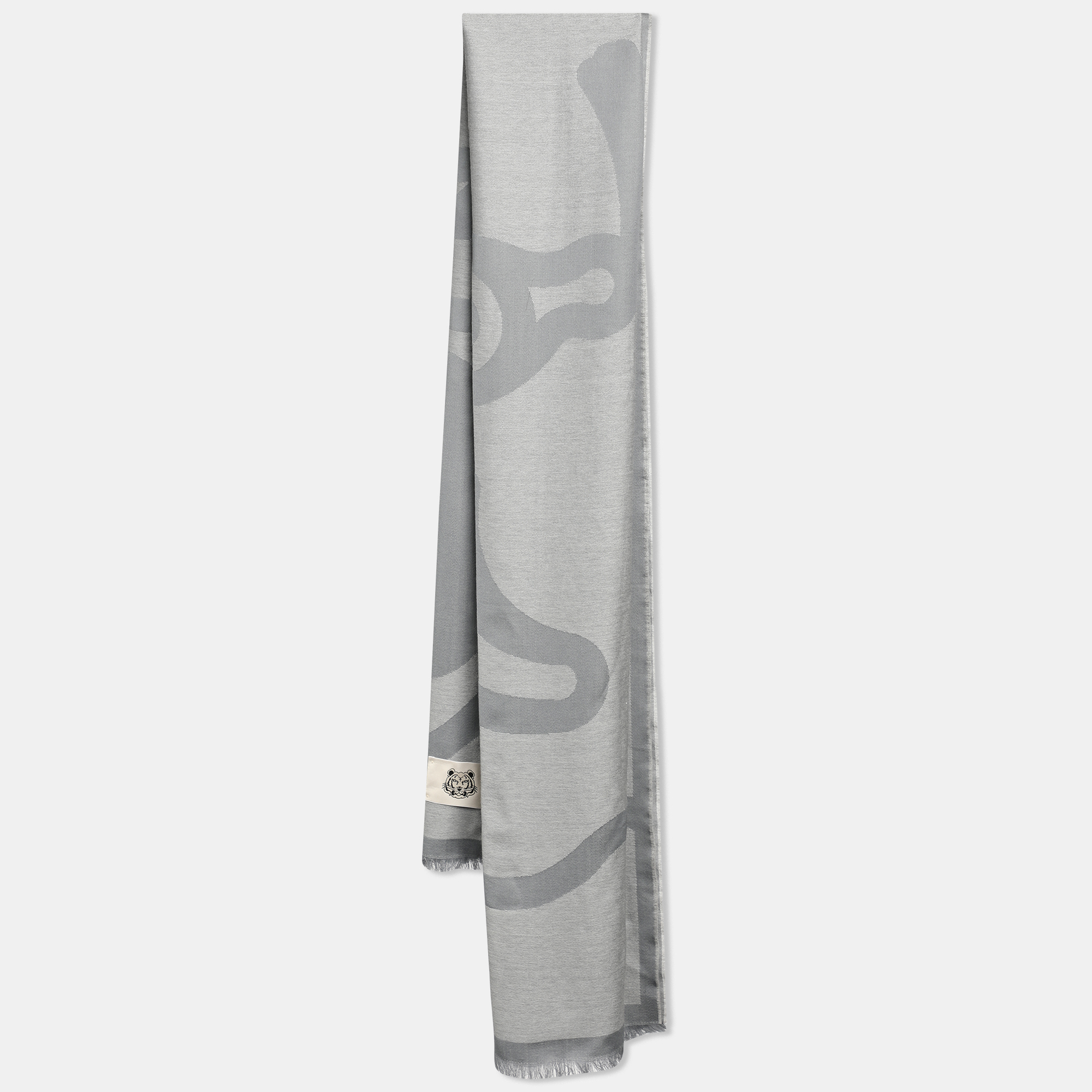 Kenzo Grey Wool Stole, Scarves & Shawls - Luxury Closet catalog