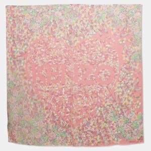 Kenzo Pink Floral Print Silk Square Scarf, Scarves & Shawls - Luxury Closet catalog