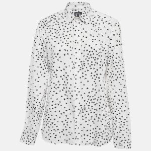 Kenzo White All-Over Print Cotton Shirt L, Shirts & Tops - Luxury Closet catalog