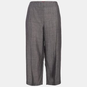 Kenzo Grey Wool Blend Culottes Trousers L, Clothing - Luxury Closet catalog