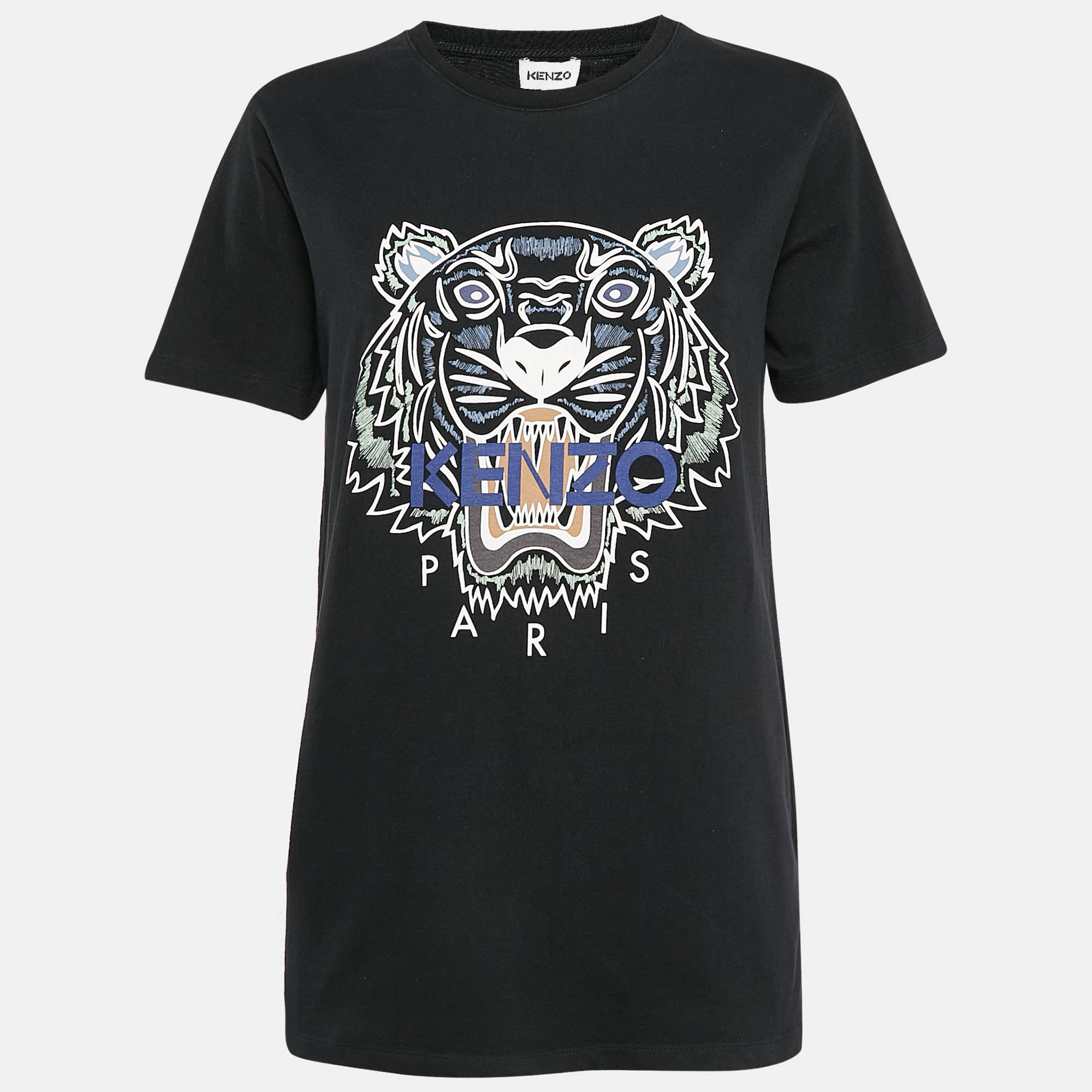 Kenzo Black Tiger Print Jersey Crew Neck T-Shirt M, Shirts & Tops - Luxury Closet catalog