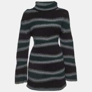 Kenzo Multicolor Stripe Wool Turtleneck Sweater Mini Dress M, Dresses - Luxury Closet catalog