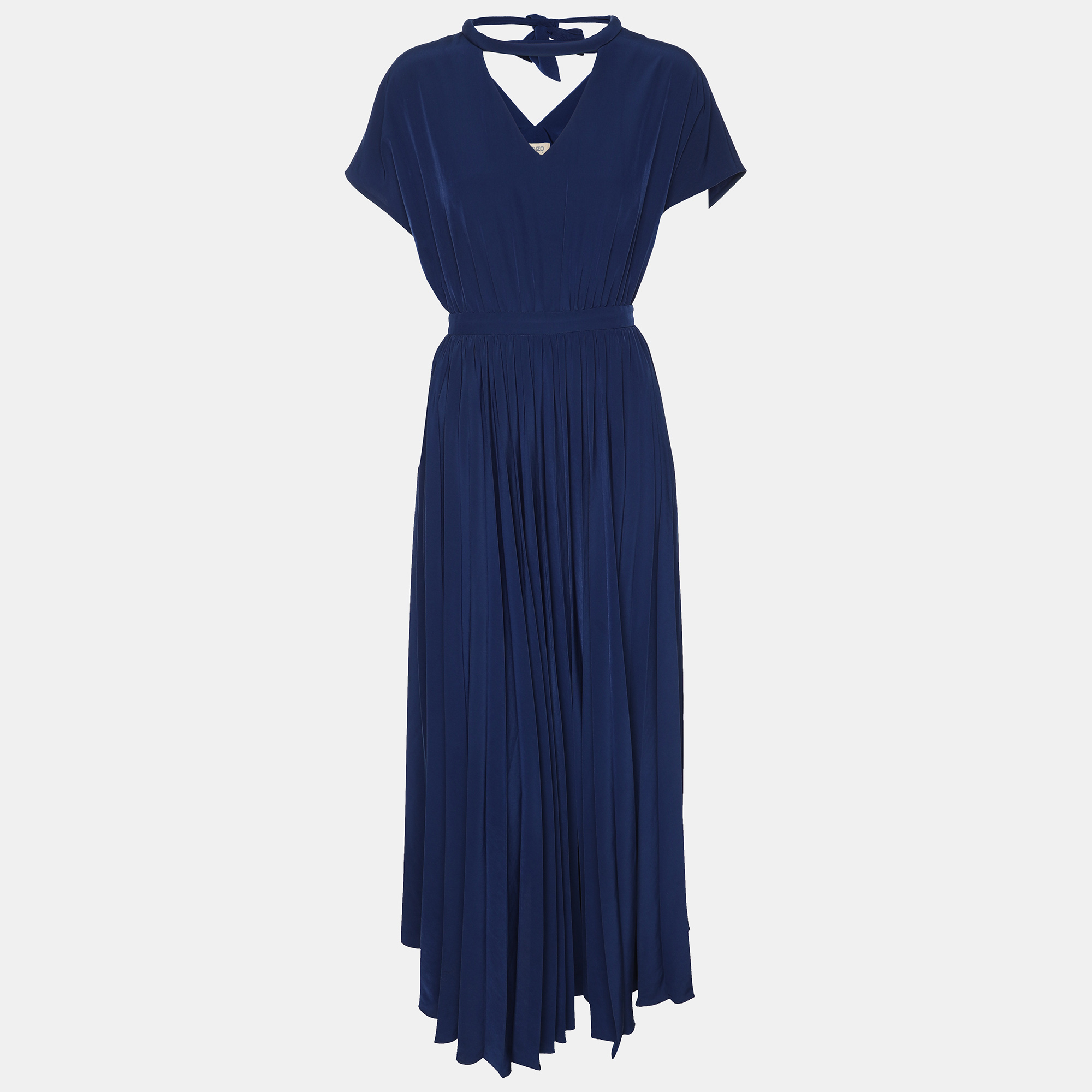 Kenzo Navy Blue Crepe Dress M, Dresses - Luxury Closet catalog