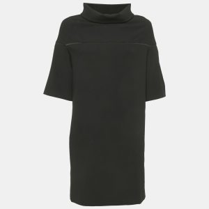 Kenzo Black Satin High Neck Mini Dress S, Dresses - Luxury Closet catalog