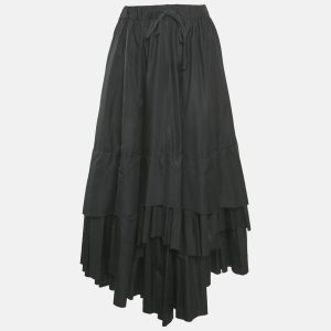 Kenzo Black Cotton Tiered Long Skirt M, Skirts - Luxury Closet catalog