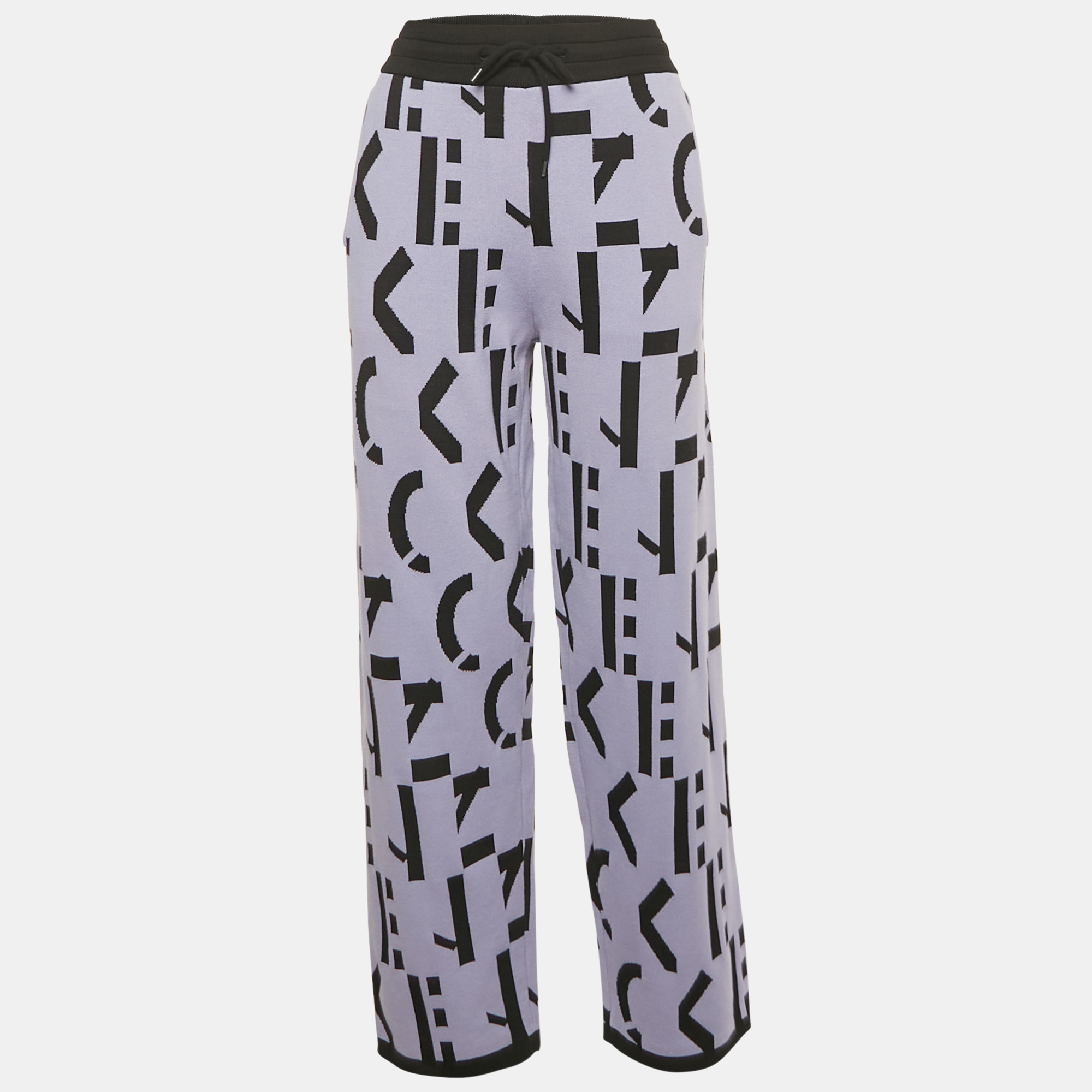 Kenzo Lavender Logo Jacquard Knit Trousers L, Clothing - Luxury Closet catalog