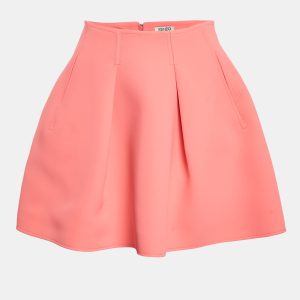 Kenzo Pink Crepe Pleated Mini Skirt M, Skirts - Luxury Closet catalog