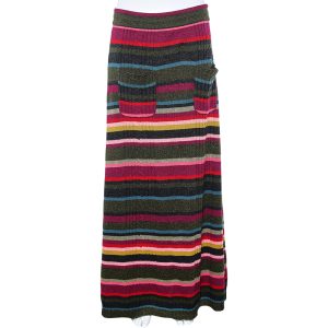 Kenzo Multicolor Striped Wool Skirt L, Skirts - Luxury Closet catalog