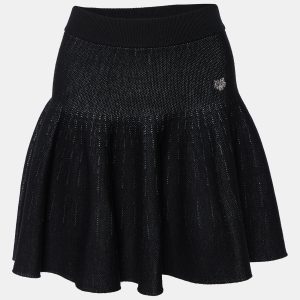 Kenzo Black Wool & Cotton Knit Skater Mini Skirt XS, Skirts - Luxury Closet catalog