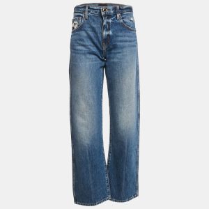 Khaite Blue Faded Denim Straight Leg Jeans S Waist 29", Jeans - Luxury Closet catalog