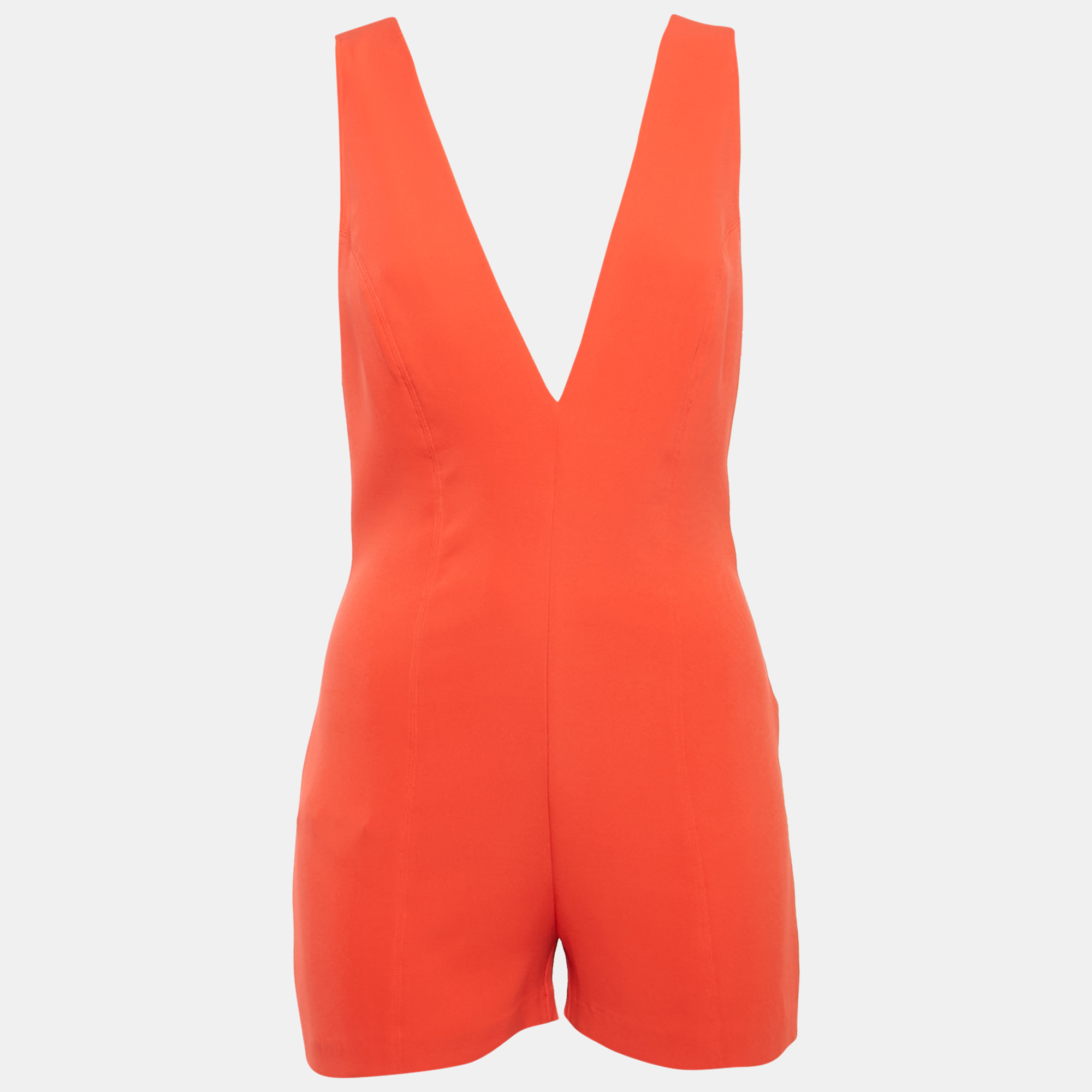 La Perla Red Silk V-Neck Playsuit M, Suits - Luxury Closet catalog
