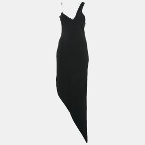 Lama Jouni Black Jersey Asymmetric Sleeveless Dress S, Dresses - Luxury Closet catalog