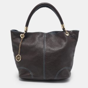 Lancel Dark Brown Leather French Flair Tote, Tote Handbags - Luxury Closet catalog