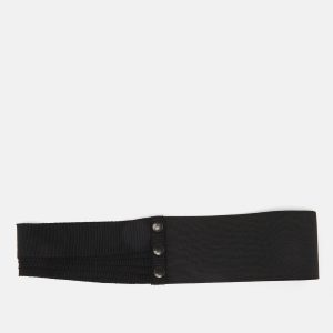 Lanvin Black Elastic and Fabric Snap Waist Belt, Belt Buckles - Luxury Closet catalog