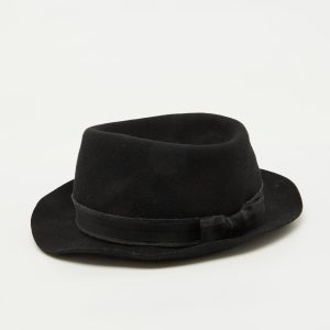Lanvin Black Rabbit Felt Fedora Hat Size 59, Luggage Accessories - Luxury Closet catalog