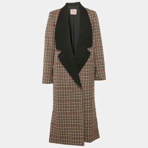 Lanvin Brown Houndstooth Wool Coat M, Coats & Jackets - Luxury Closet catalog
