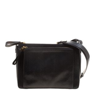 Lanvin Black Python Shoulder Bag, Shoulder Bags - Luxury Closet catalog