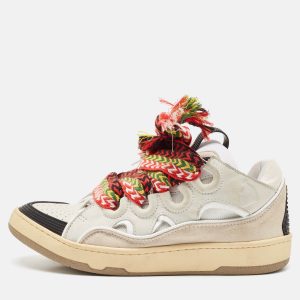 Lanvin Multicolor Leather and Suede Curb Chunky Sneakers Size 40, Athletic Shoes & Sneakers - Luxury Closet catalog