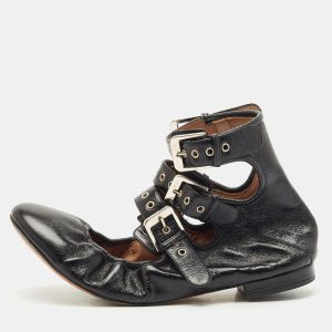Laurence Dacade Black Leather Buckle Details Ballet Flat Size 37, Flats - Luxury Closet catalog