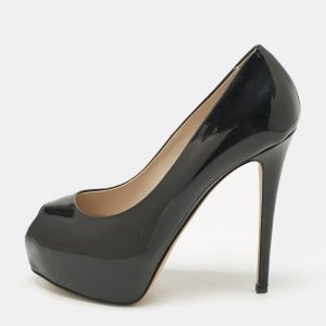 Le Silla Black Patent Leather Gabry Platform Pumps Size 36, Pumps - Luxury Closet catalog