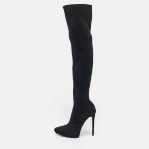 Le Silla Black Suede Over The Knee Boots Size 38, Boots - Luxury Closet catalog