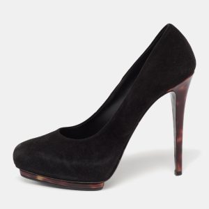 Le Silla Black Suede Platform Pumps Size 38, Pumps - Luxury Closet catalog