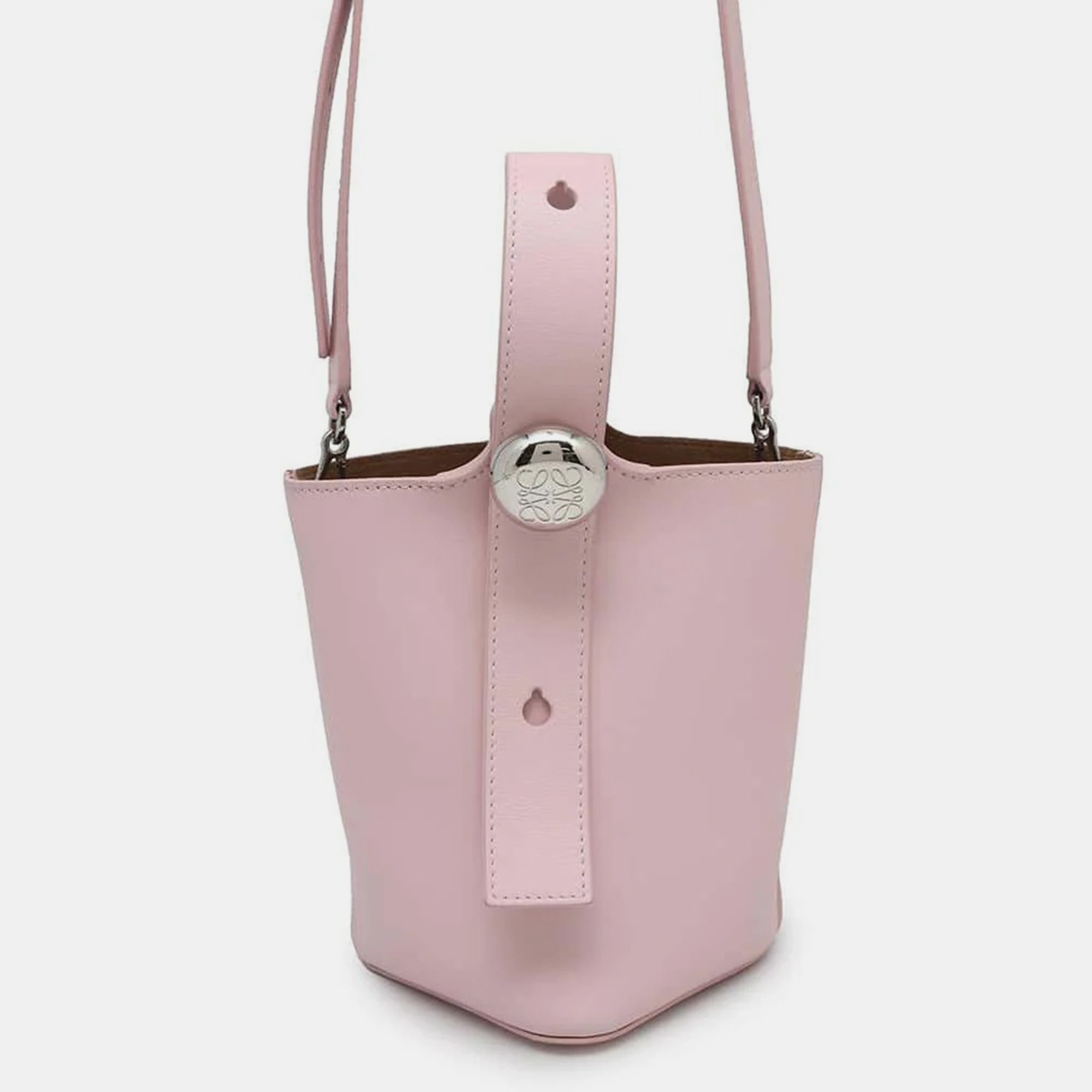 Loewe Pink Leather Size Mini Pebble Bucket Bag, Handbags - Luxury Closet catalog