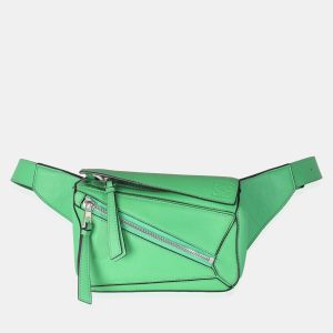 Loewe Jungle Green Calfskin Mini Puzzle Belt Bag, Handbags - Luxury Closet catalog
