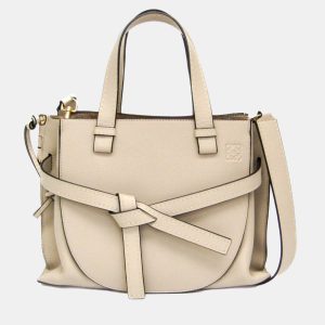 Loewe Light Beige Gate Leather Mini Top Handle Bag, Satchels - Luxury Closet catalog