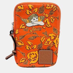 Loewe Orange Fabric mini pouch, Clutches & Special Occasion Bags - Luxury Closet catalog