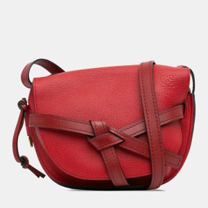 Loewe Red Leather Gate Small Crossbody Bag, Handbags - Luxury Closet catalog