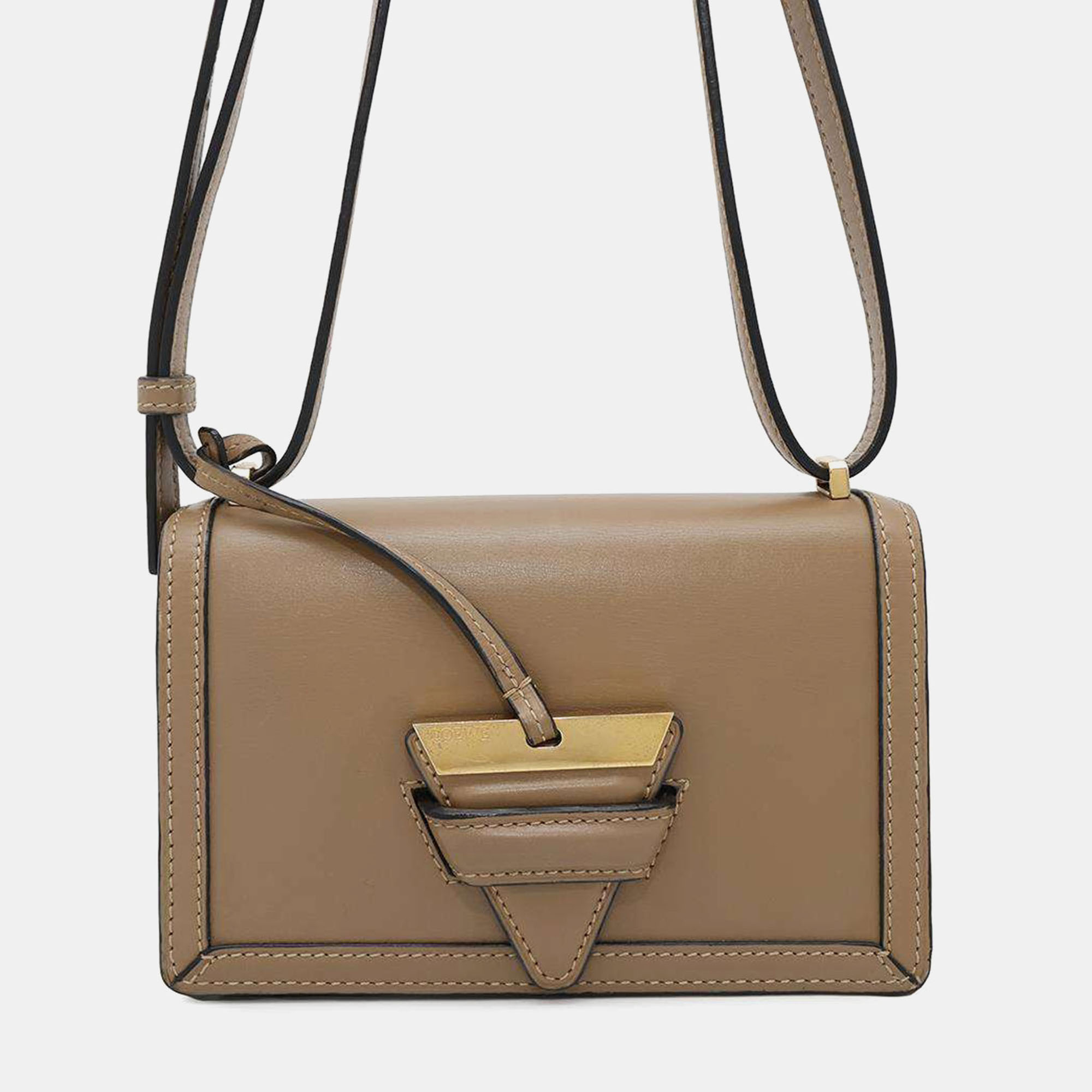 Loewe Beige Leather Barcelona Mini Shoulder Bag, Shoulder Bags - Luxury Closet catalog