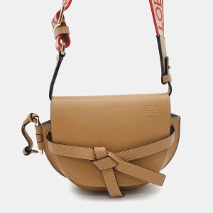 Loewe Brown Leather Mini Gate Dual Bag, Handbags - Luxury Closet catalog
