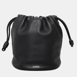 Loewe Black Leather Flamenco Small Bucket Bag, Handbags - Luxury Closet catalog