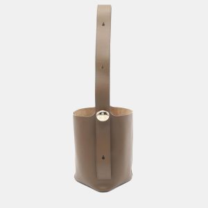 Loewe Pebble Medium Brown Leather Bucket Bag, Tote Handbags - Luxury Closet catalog