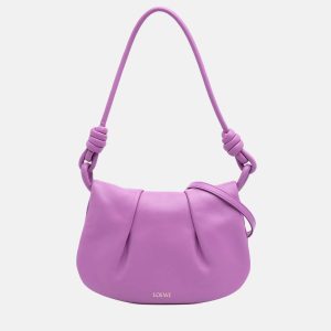 Loewe Purple Shiny Calfskin Paseo Satchel, Satchels - Luxury Closet catalog