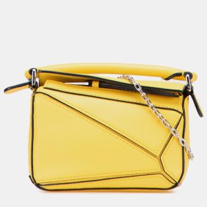 Loewe Yellow Nano Calfskin Puzzle Satchel, Satchels - Luxury Closet catalog