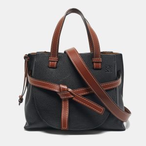 Loewe Black/Brown Leather Small Gate Tote, Tote Handbags - Luxury Closet catalog