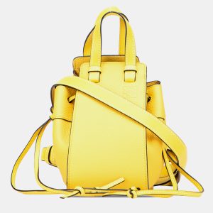Loewe Yellow Mini Grained Calfskin Drawstring Hammock Bag, Satchels - Luxury Closet catalog