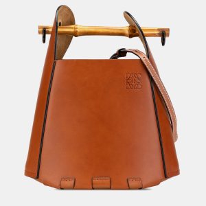Loewe Brown Calfskin Bamboo Bucket Bag, Satchels - Luxury Closet catalog