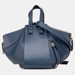 Loewe Blue Small Leather Hammock Satchel, Satchels - Luxury Closet catalog