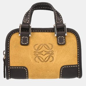 Loewe Beige Suede Mini Amazona Contenedor Pouch Bag Key Holder, Wallets & Money Clips - Luxury Closet catalog