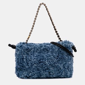 Loewe Blue Medium Denim Flamenco Purse, Satchels - Luxury Closet catalog