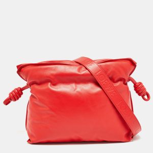 Loewe Red Leather Medium Flamenco Clutch Bag, Clutches & Special Occasion Bags - Luxury Closet catalog