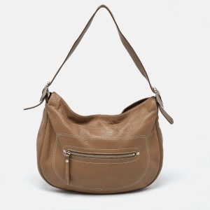 Longchamp Beige Leather Hobo, Shoulder Bags - Luxury Closet catalog