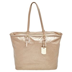 Longchamp Gold Leather Large LM Cuir Shopping Tote, Tote Handbags - Luxury Closet catalog