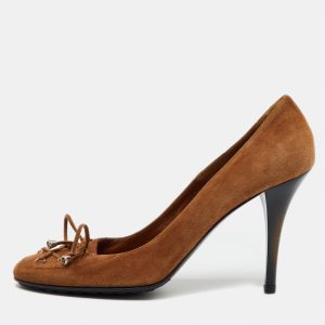 Loriblu Brown Suede Round Toe Pumps Size 40, Pumps - Luxury Closet catalog
