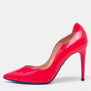 Loriblu Bright Pink Patent Leather Pointed Toe Pumps Size 40, Pumps - Luxury Closet catalog